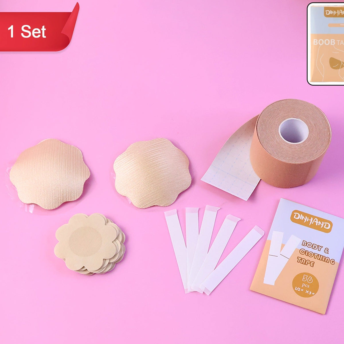 Premium Body & Clothing Tape Styling Kit - Invisible Support & Secure Hold - Happy Price - Image 1