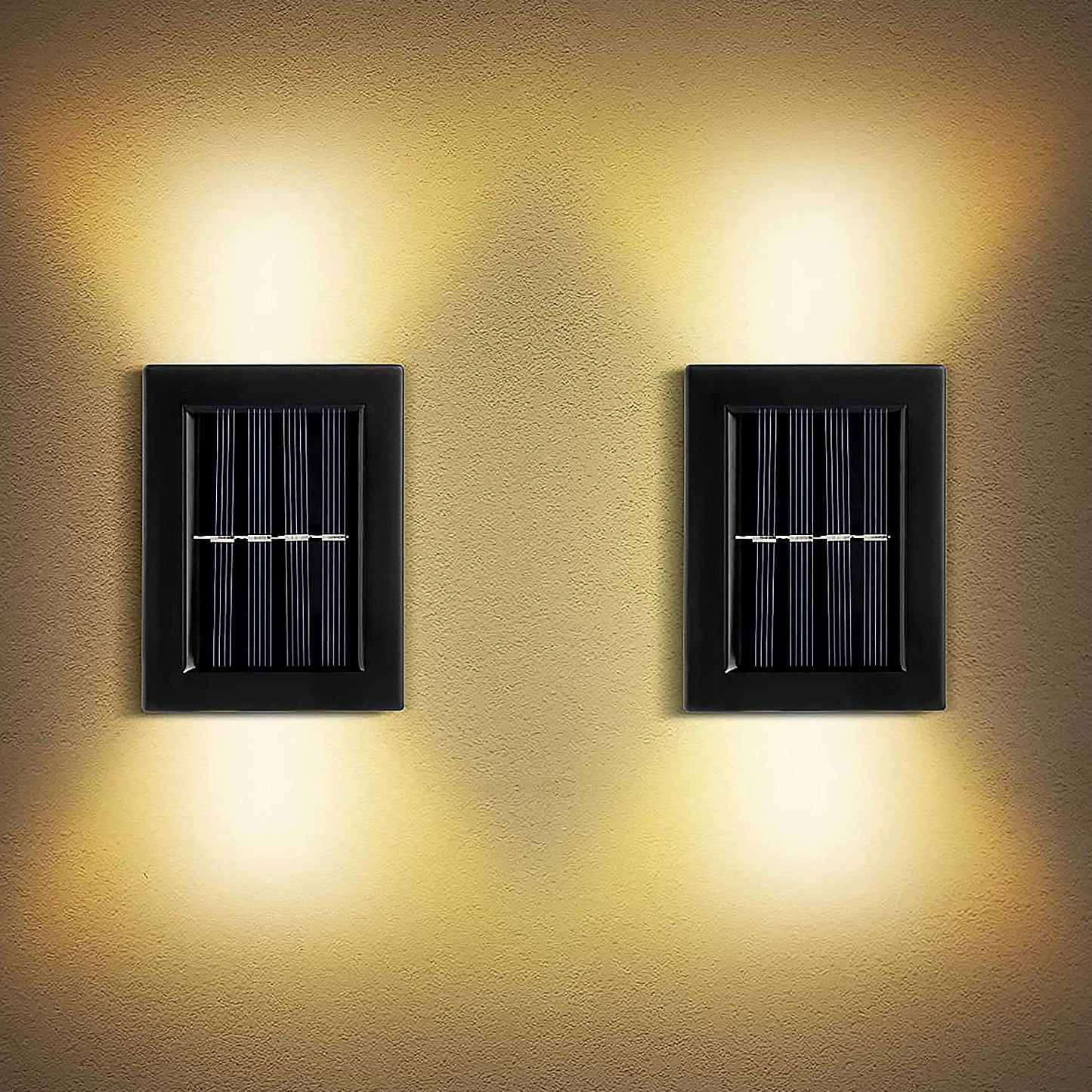 Solar Wall Lights Small Fence Lights Solar Powered Up Down Led Porch Light Garden Lights Outdoor Solar Landscape Lights Waterproof Light (1 Pc) - Happy Price - Image 4