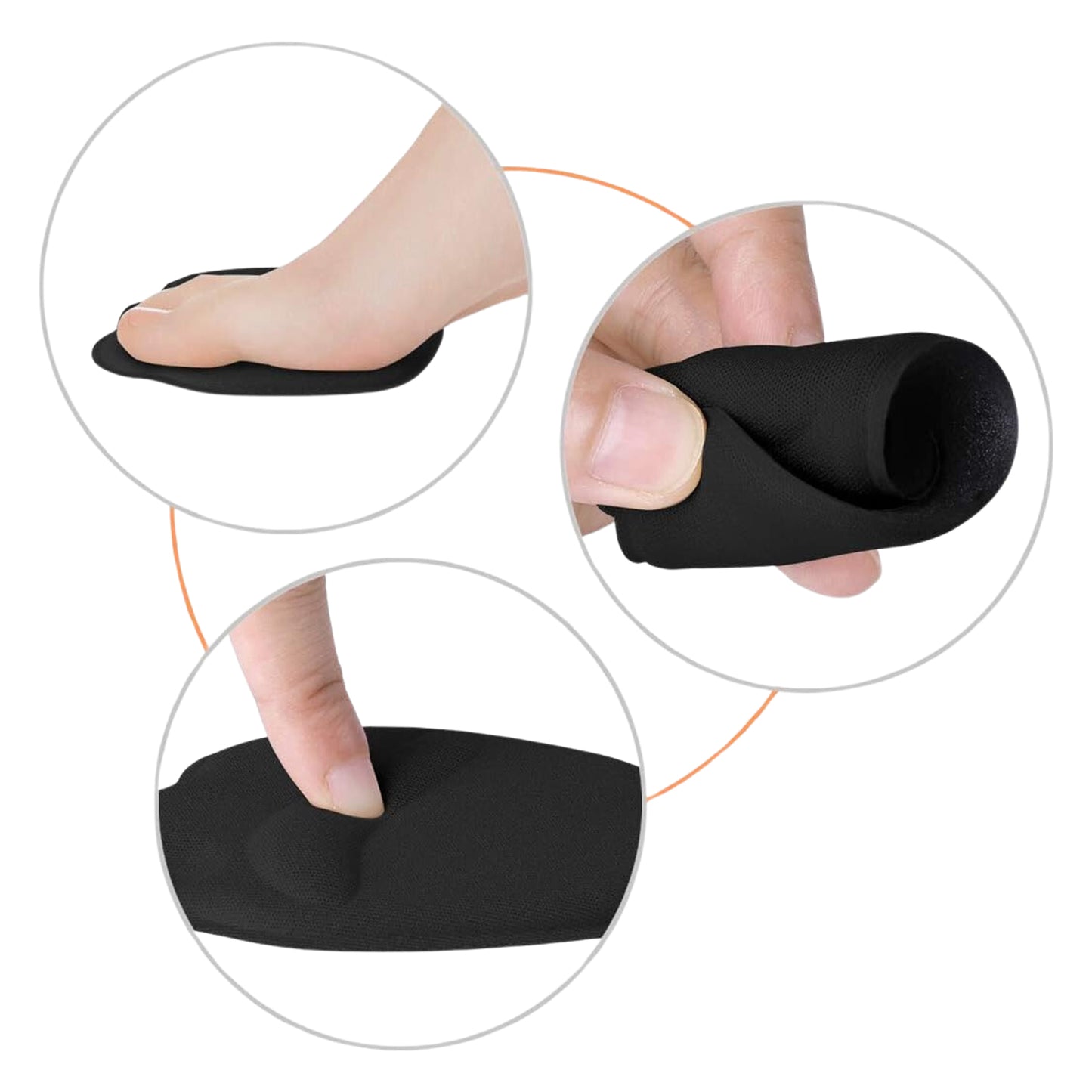 High Shoe Heel Cushion Inserts Non Slip Prevent Calluses Insole Pads (1 Pair) - Happy Price - Image 3