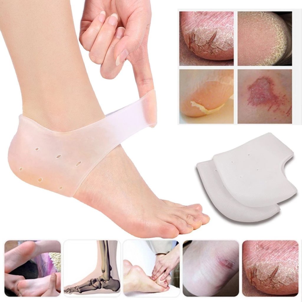 Moisturizing Skin Softening Silicone Gel For Dry Cracked Heel Repair (Multicolour) - Happy Price - Image 2