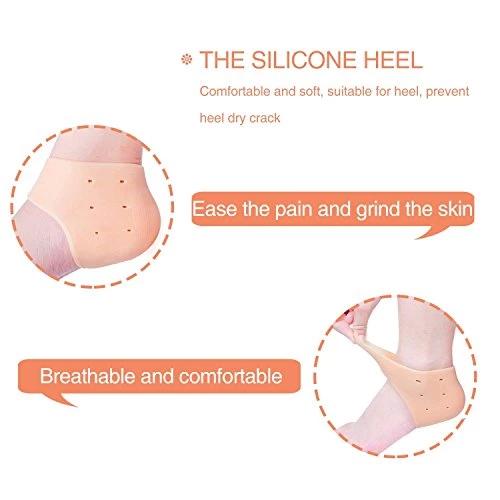Moisturizing Skin Softening Silicone Gel For Dry Cracked Heel Repair (Multicolour) - Happy Price - Image 3