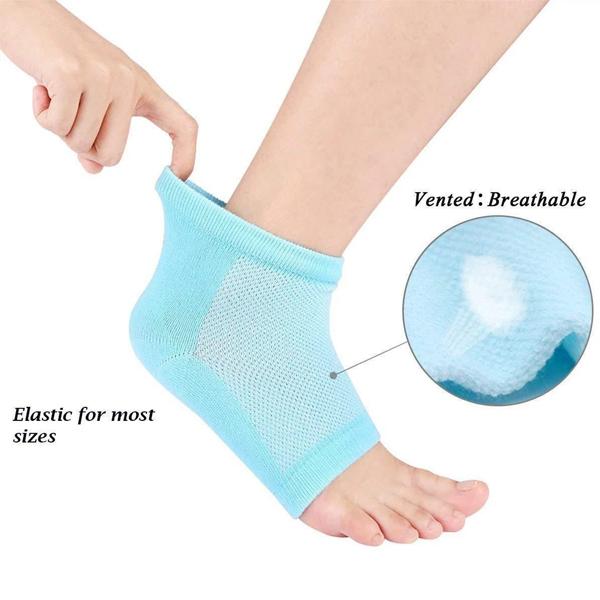 Heel Pain Relief Silicone Gel Heel Socks (Multicolor) - Happy Price - Image 6