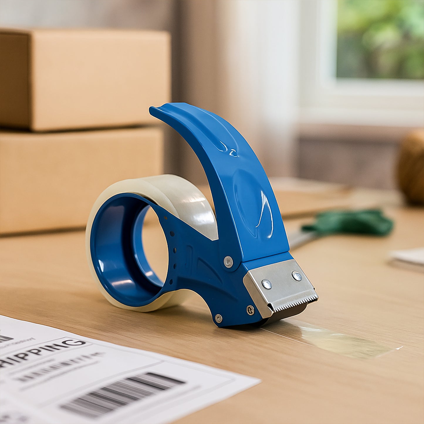 Heavy Duty Tape Dispenser with Cutter - 1 Pc - Happy Price - Image 5