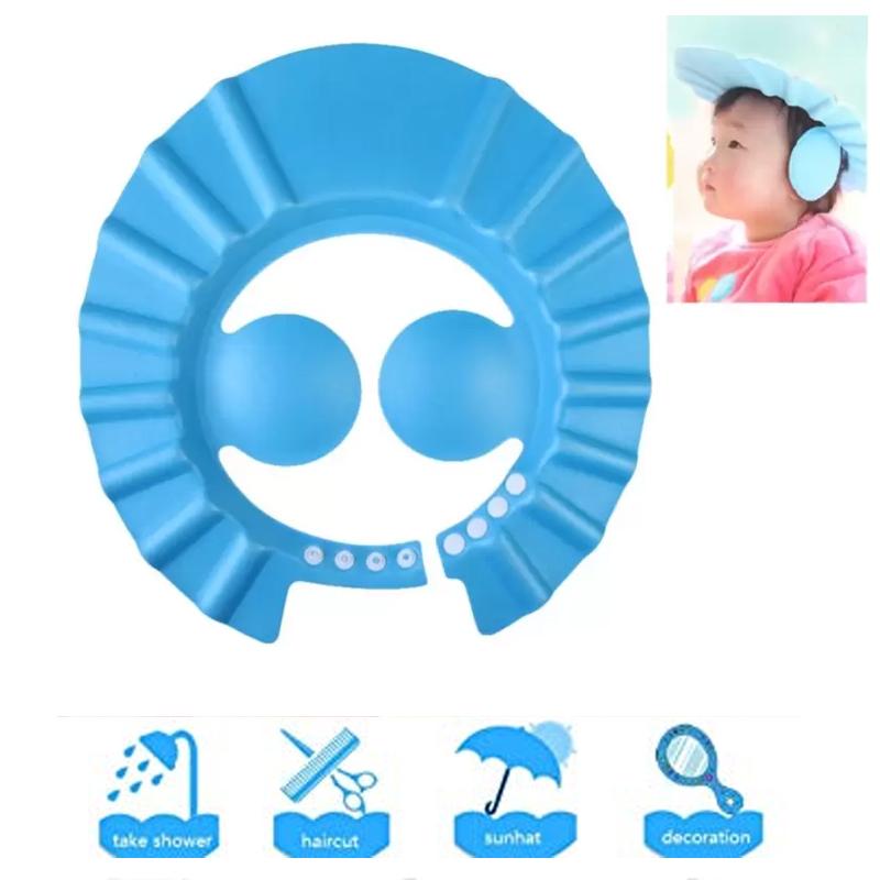 Adjustable Safe Soft Baby Shower Cap - Happy Price - Image 1