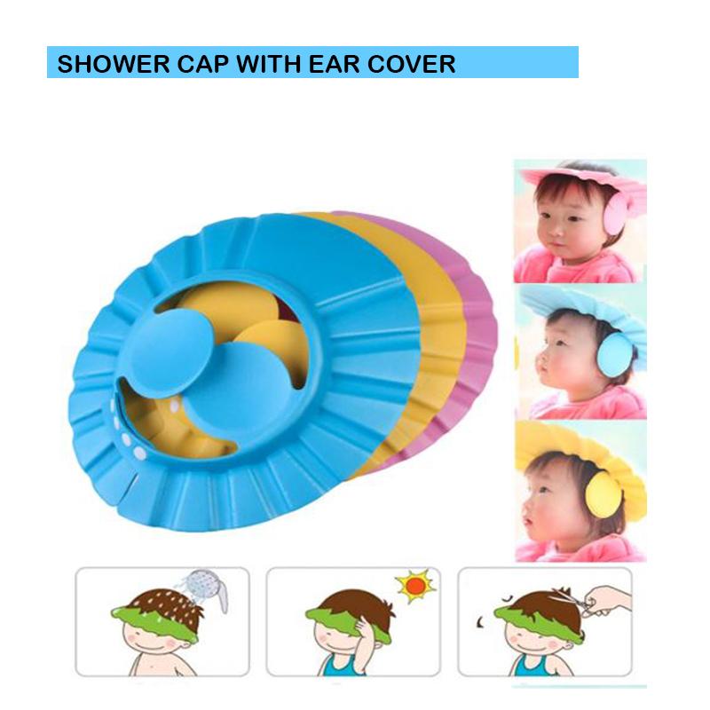 Adjustable Safe Soft Baby Shower Cap - Happy Price - Image 2
