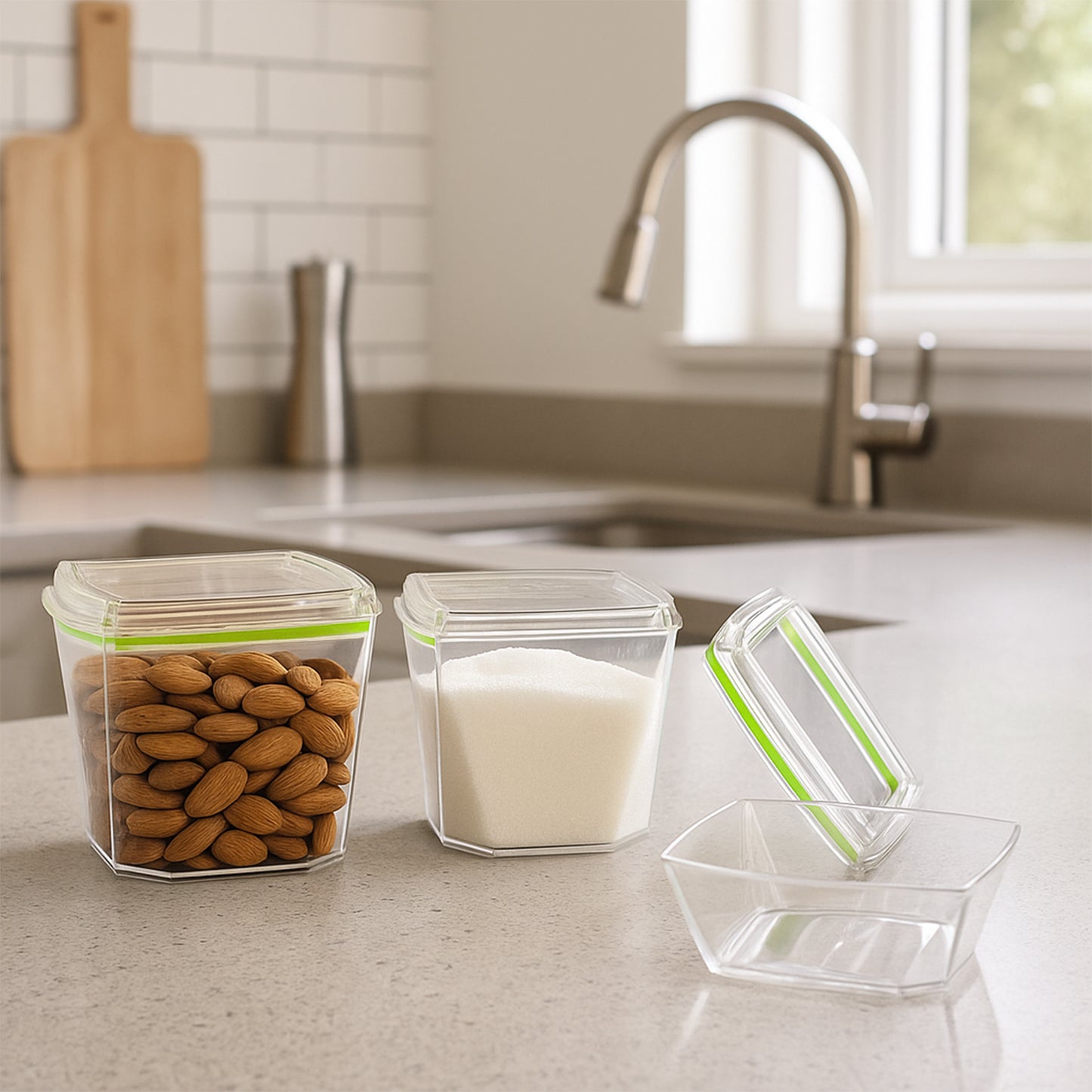 2 Pc 500ml Food Storage Containers with Leak-Proof Lids - Happy Price - Image 4