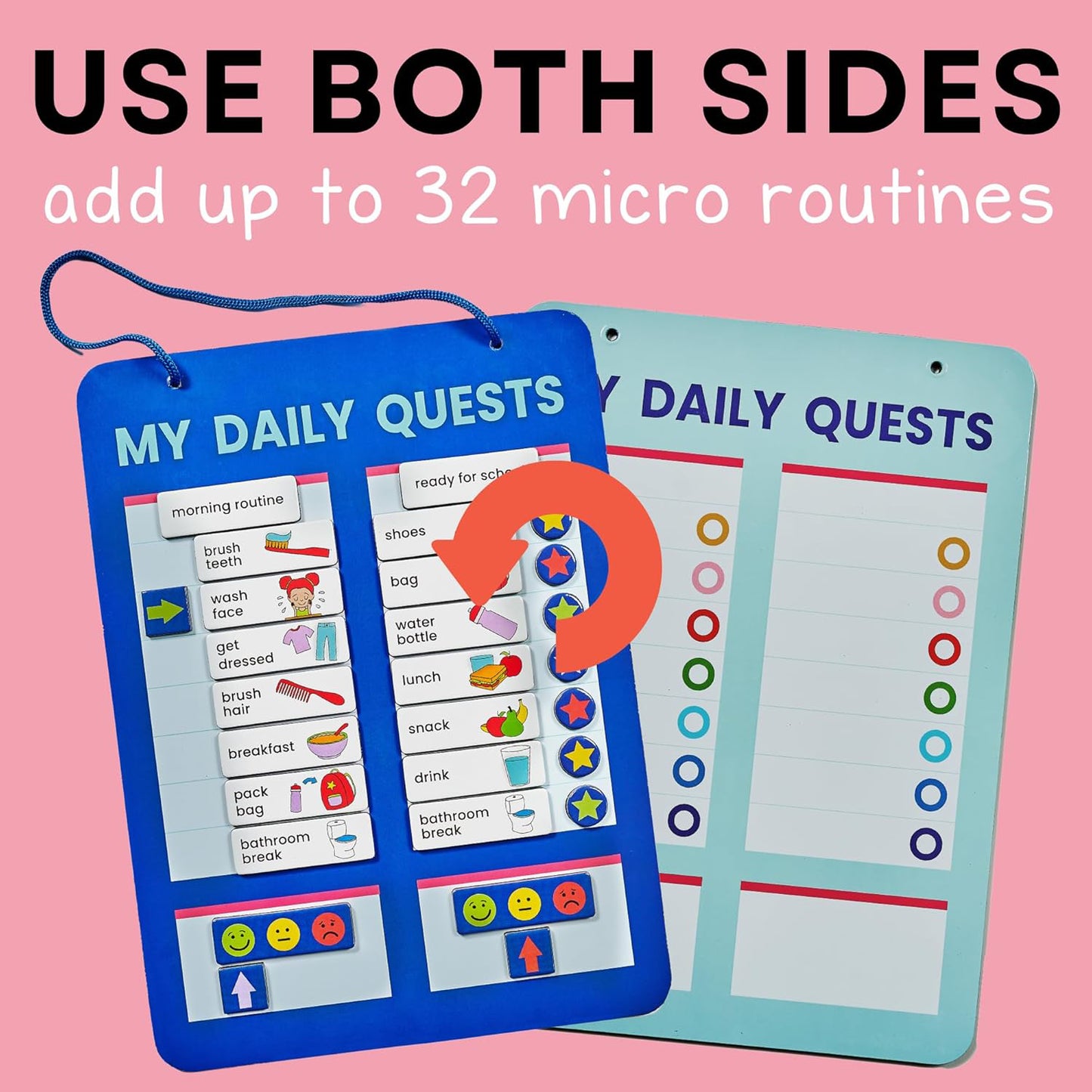 Magnetic Activity Board for Kids - Daily Routine & Habit Tracker Set - Happy Price - Image 5
