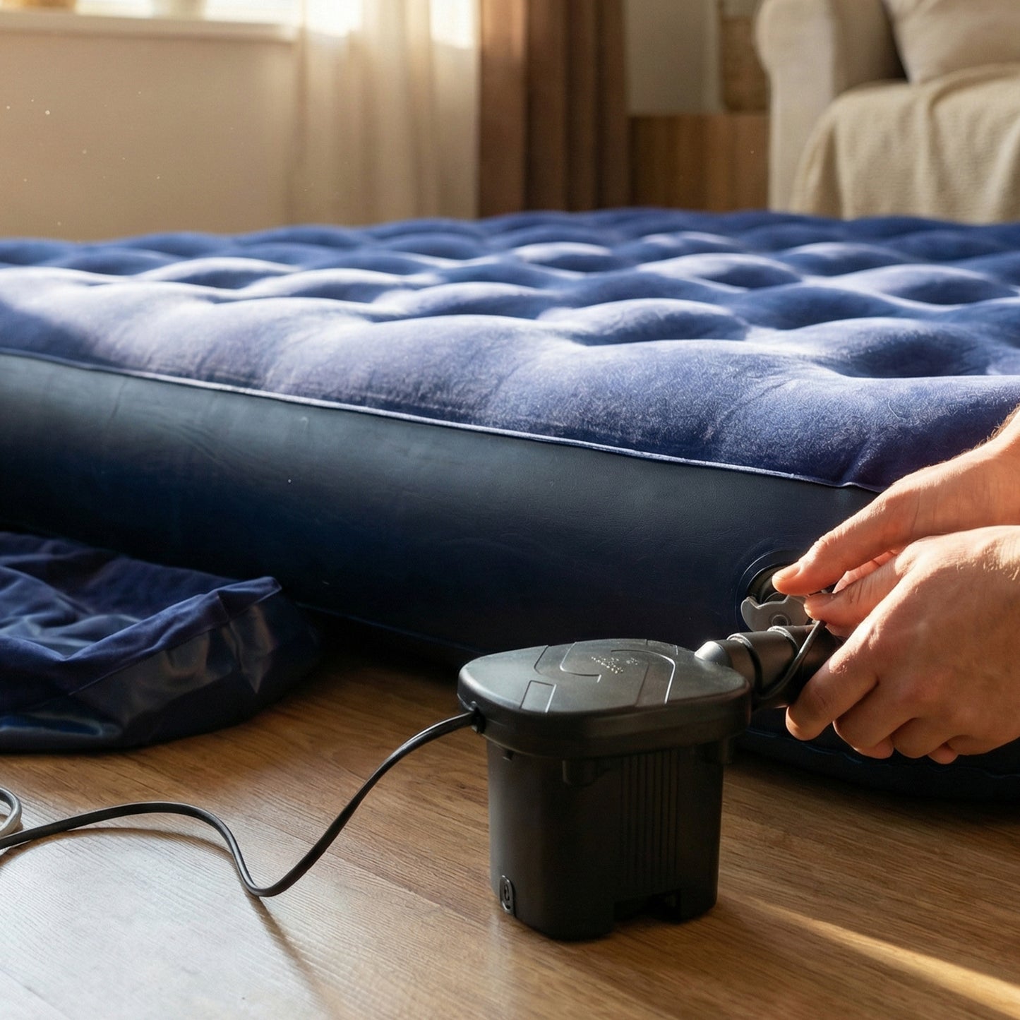 Portable Electric Air Pump with Car Adapter - 1 Set - Great Price - Image 2