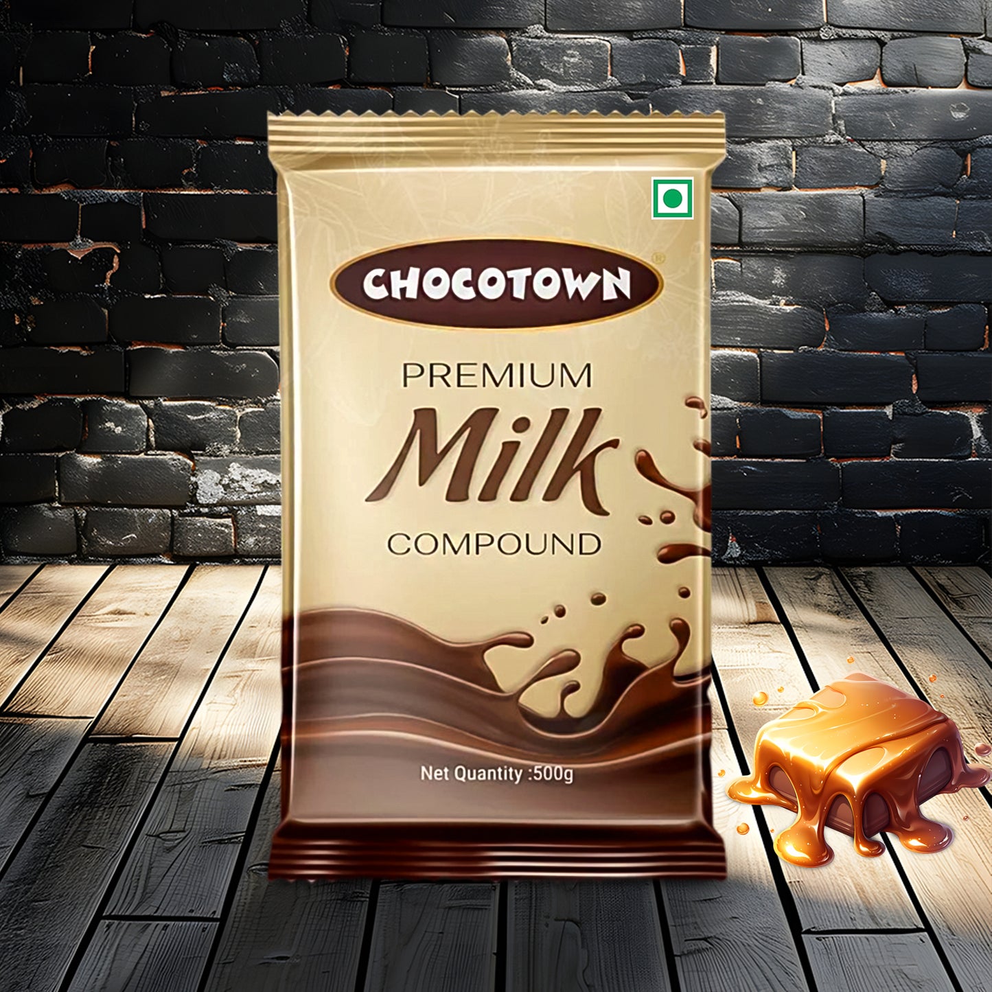 Chocotown Premium Milk Compound Slab (500 Gm) - Happy Price - Image 3