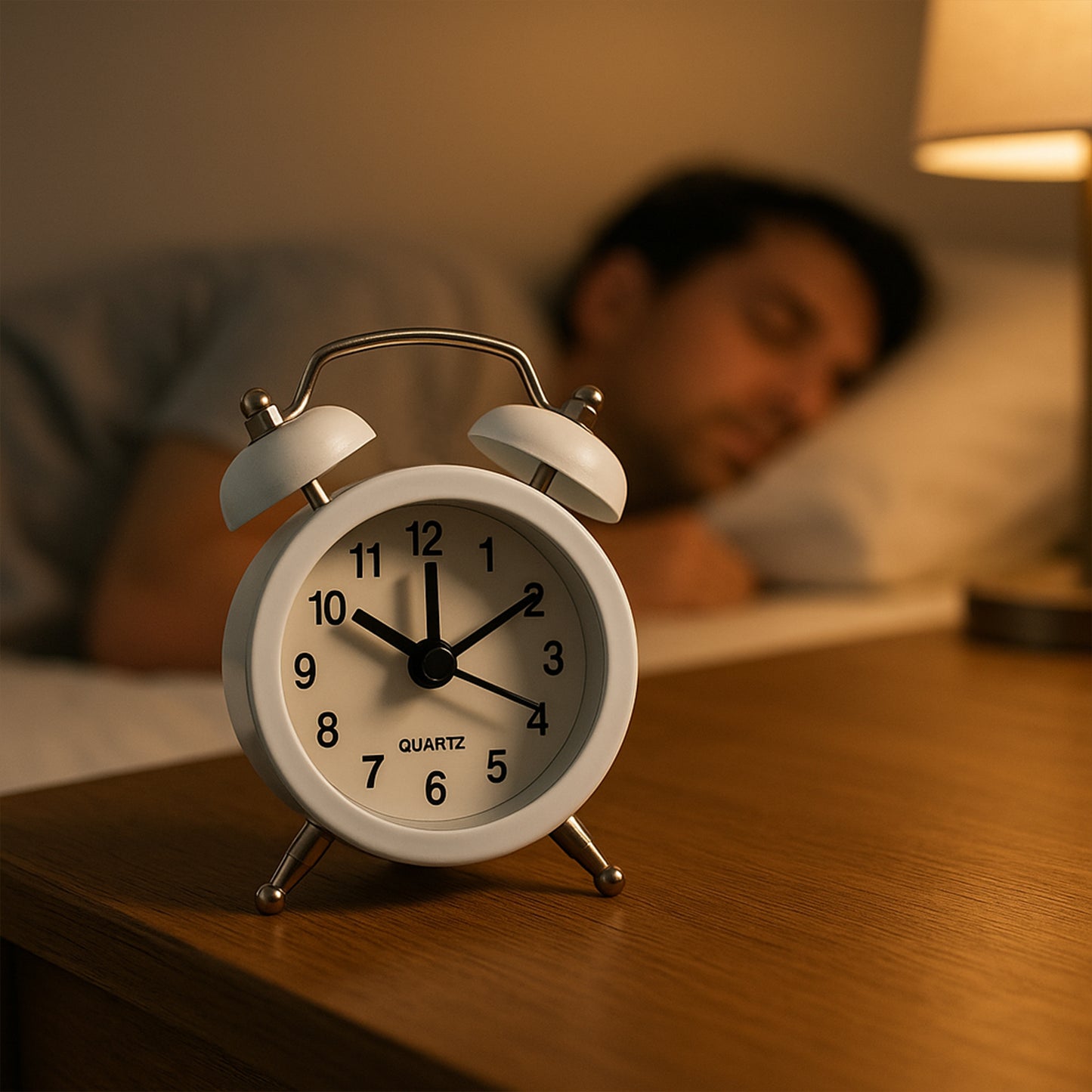 Compact Twin-Bell Analog Alarm Clock - 1 Pc - Happy Price - Image 6