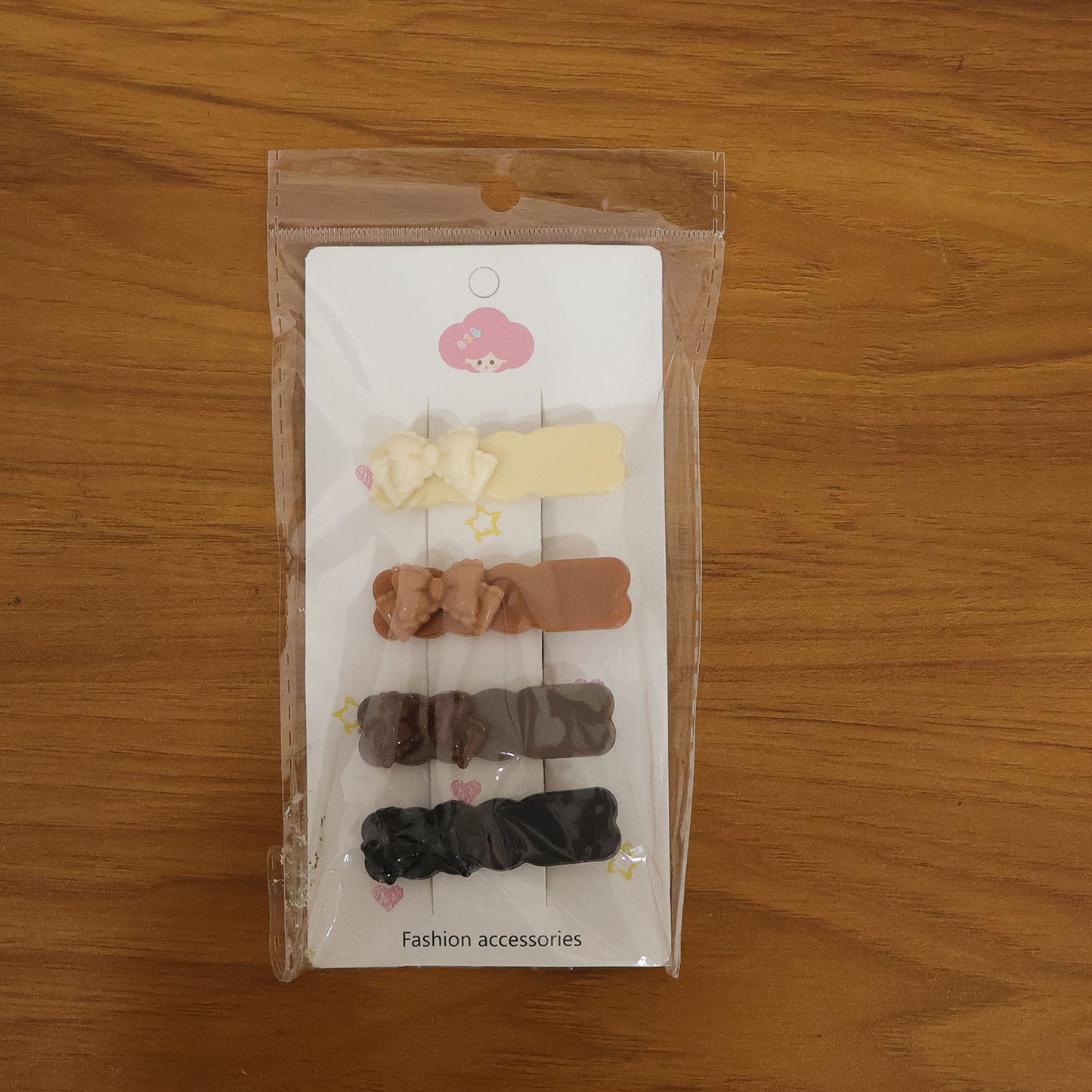 4 Piece Bow Design Hair Clips Set for Women & Girls - Happy Price - Image 7