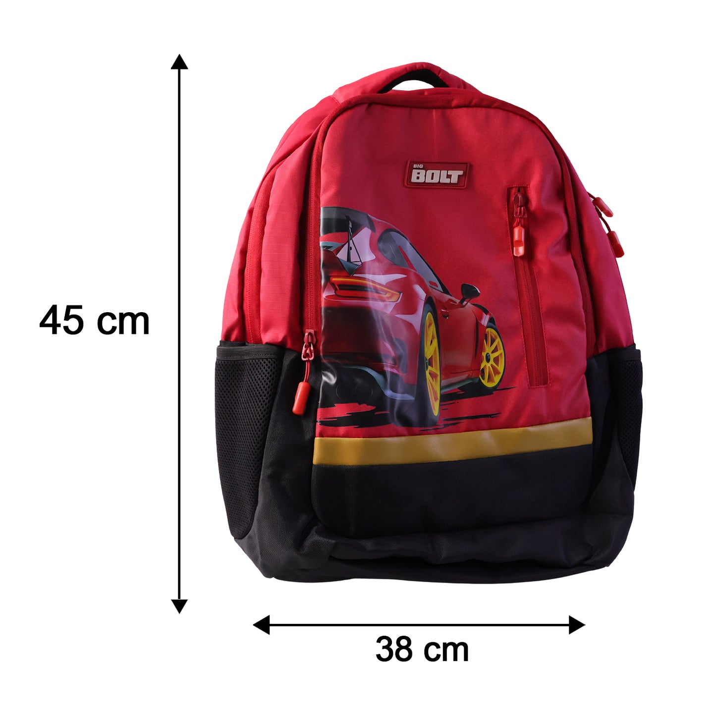 19-inch Kids School Backpack with Car Graphic - Durable & Spacious - Great Price - Image 5