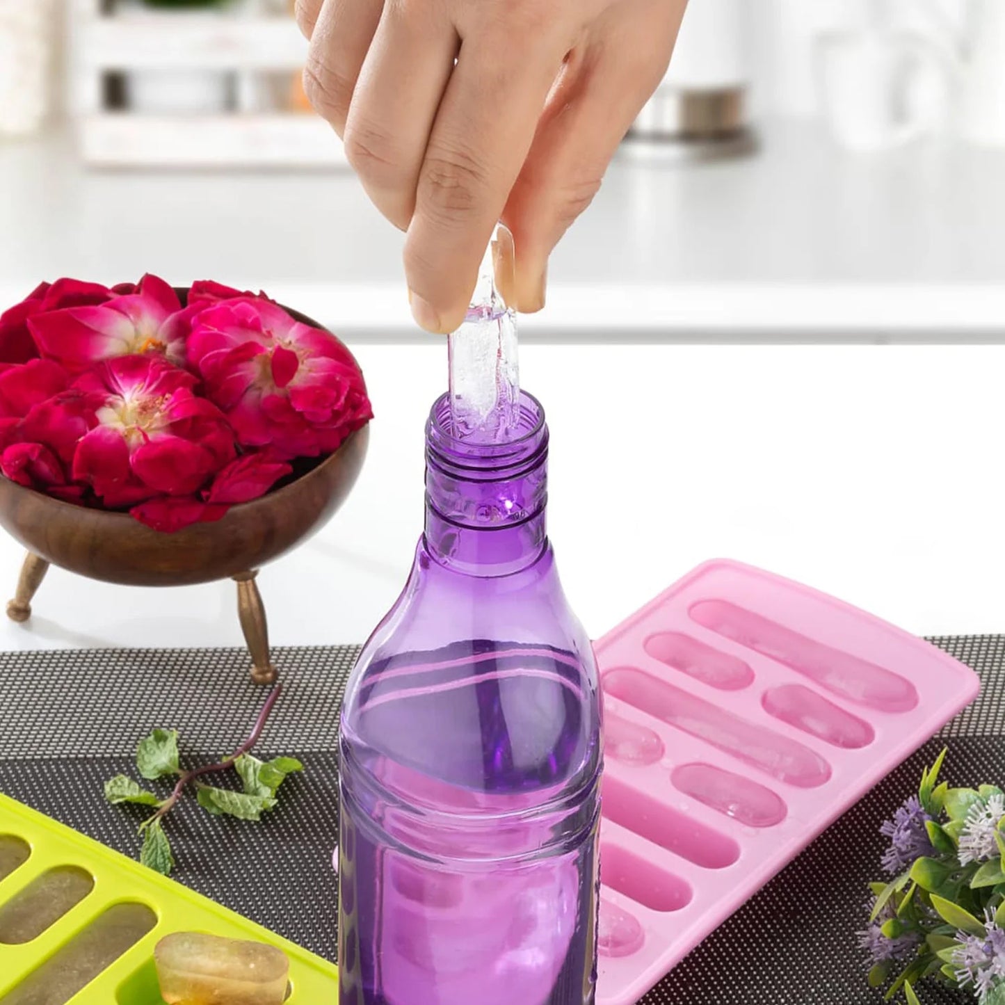 1 Pc Fancy Ice Tray Used Widely In All Kinds Of Household Places While Making Ices And All Purposes - Happy Price - Image 5