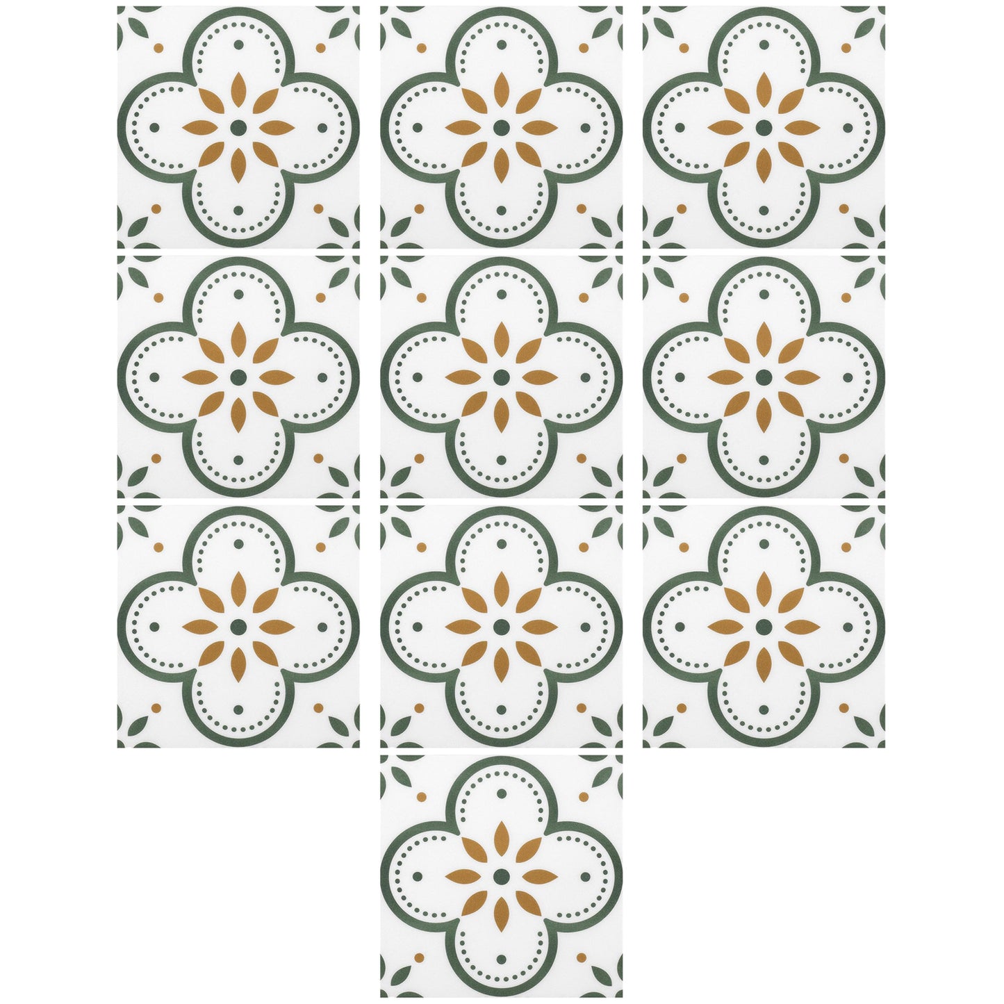 Peel And Stick Floor Tiles Kitchen Bathroom Backsplash Sticker Detachable Waterproof Diy Tile Stickers For Wall Decoration Tiles Home Decoration (8x8 Inch 10 Pcs Set) - Happy Price - Image 4