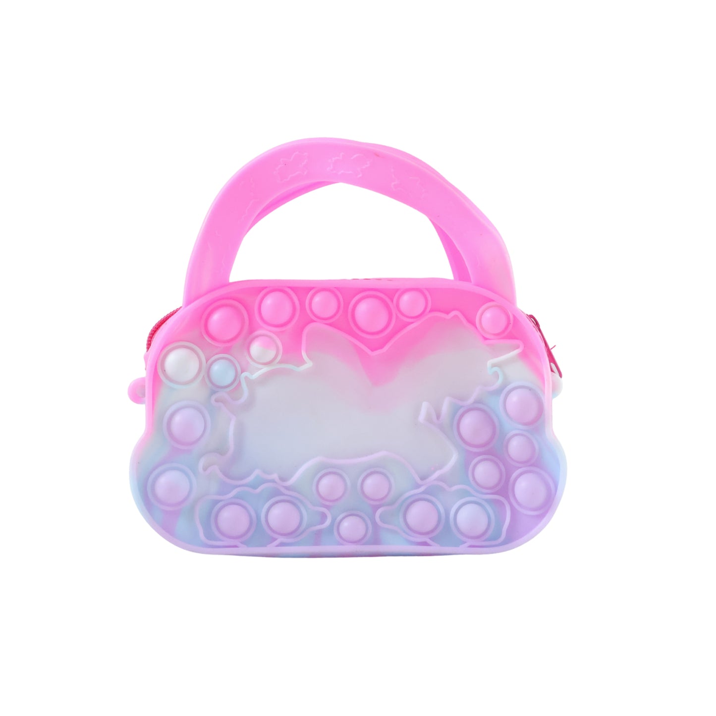 Silicone Pop It Coin Pouch with Zipper and Handle - 1 Pc - Happy Price - Image 4