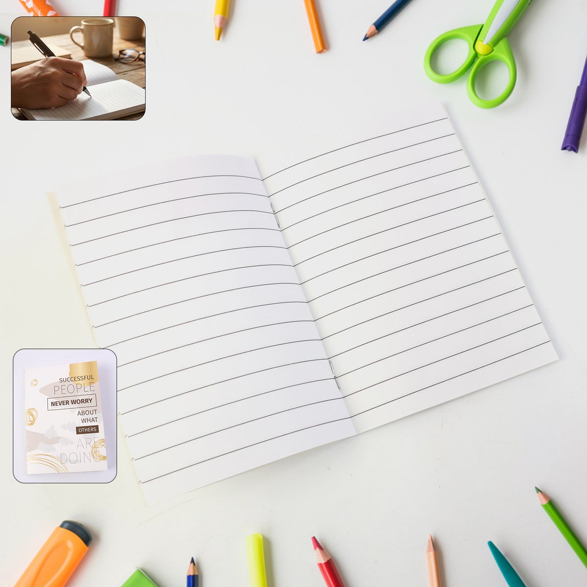 Pocket Ruled Notebook 120 x 85 mm, 16 Pages for Quick Notes - Happy Price - Image 2
