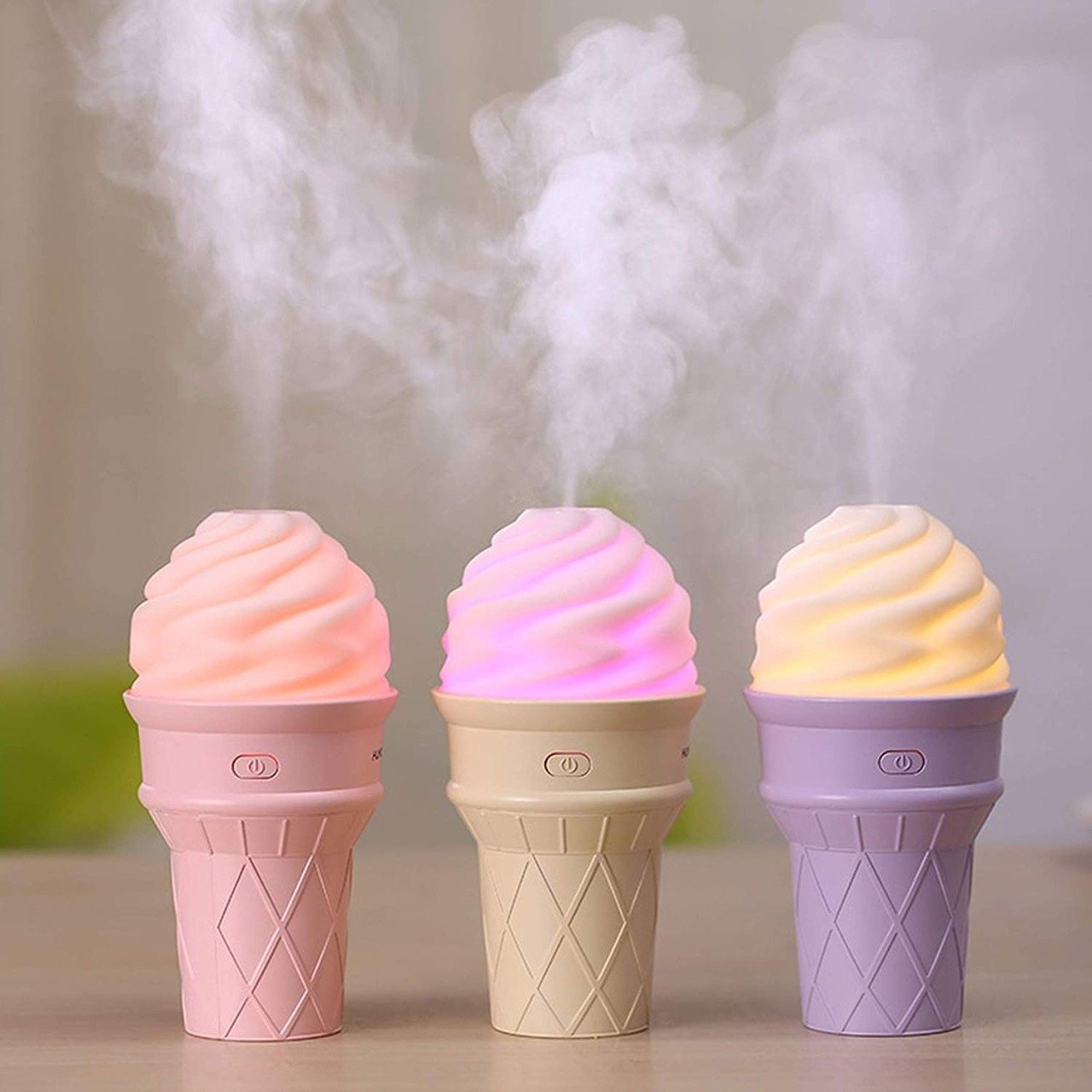 Ice Cream Design Led Humidifier For Freshening Air Fragrance (Multicoloured) - Happy Price - Image 5