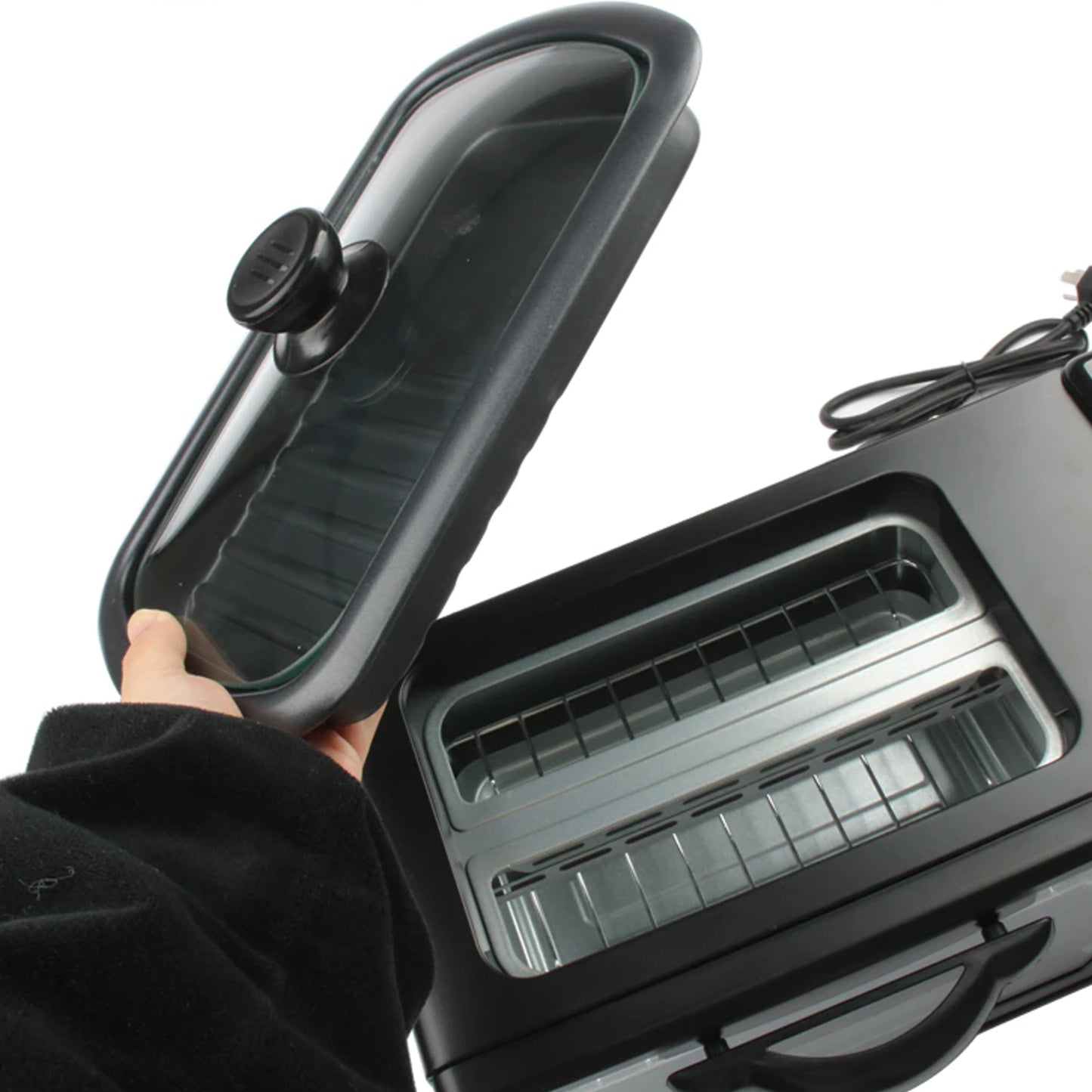 3-in-1 Compact Breakfast Station: Toaster, Grill & Coffee Maker - Great Price - Image 4