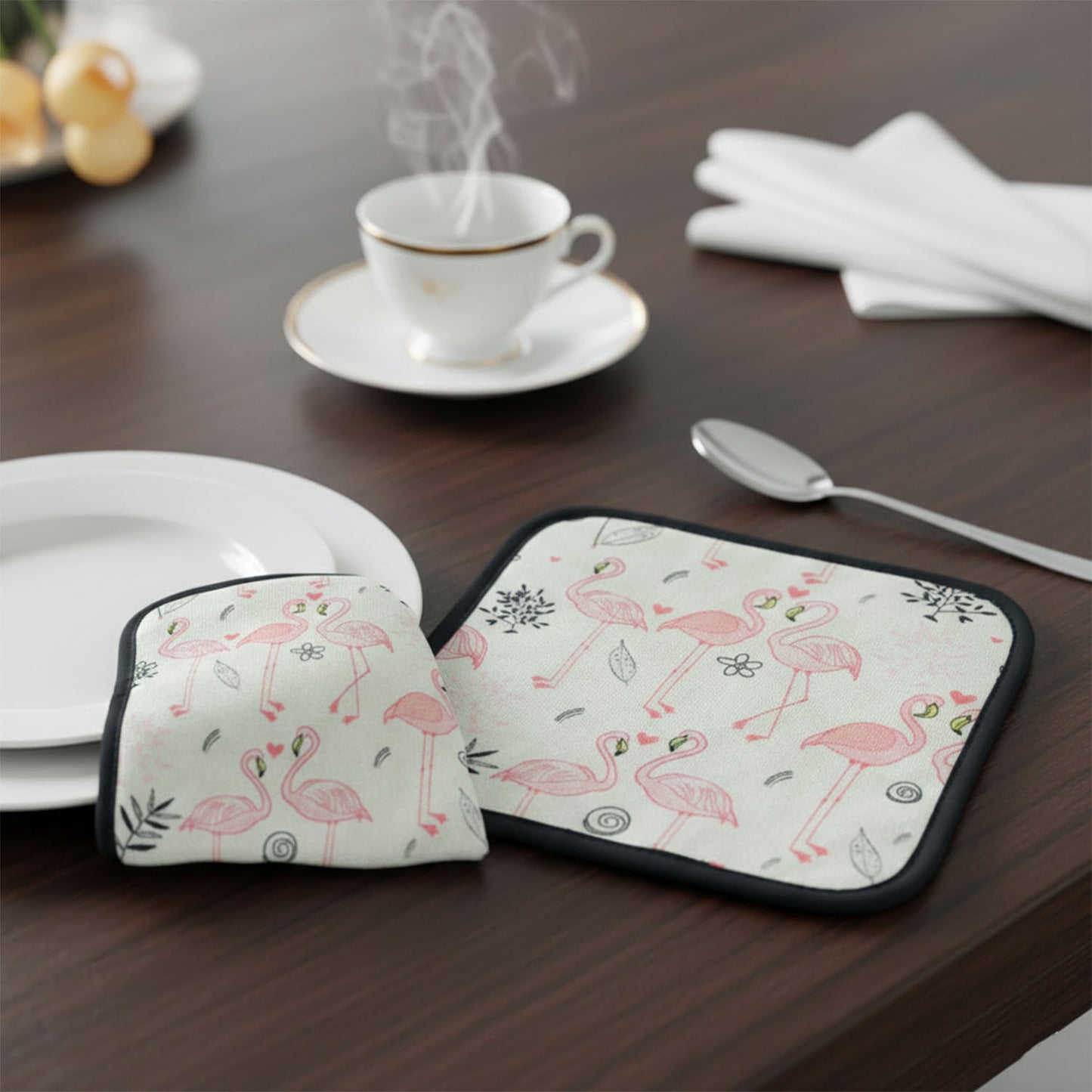 Printed Kitchen Pot Holder Mat 20x20 Cm - Heat Resistant Surface Protector - Happy Price - Image 6