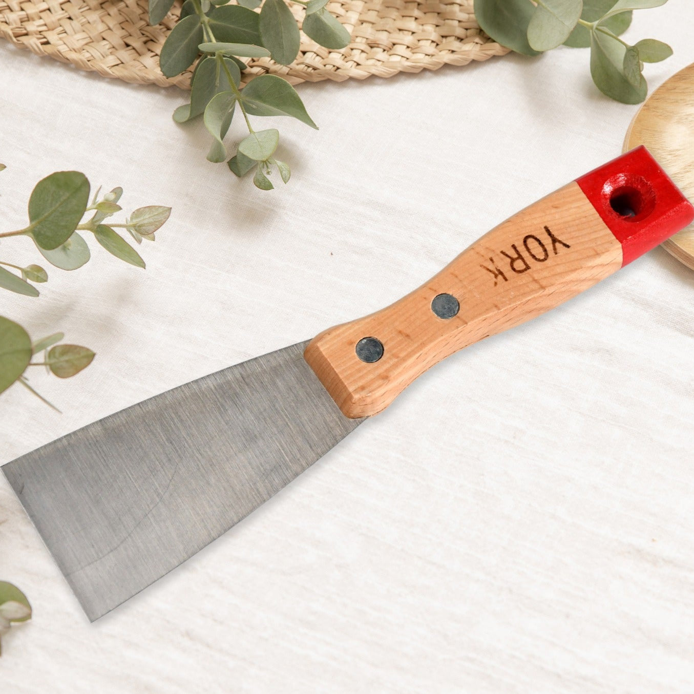 Putty Knife Set With Soft Rubber Handle For Drywall Putty Decals Baking Patching And Painting - Happy Price - Image 1