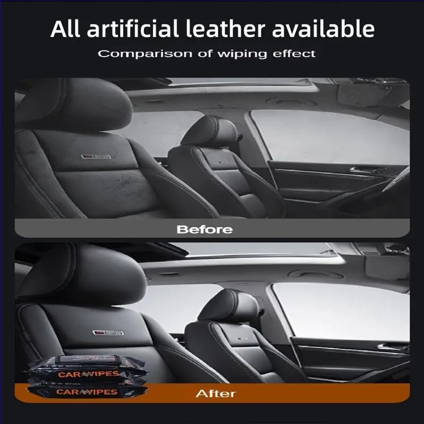 Car Dashboard Scratch Remover Tissue (80 Pcs Set) - Happy Price - Image 4