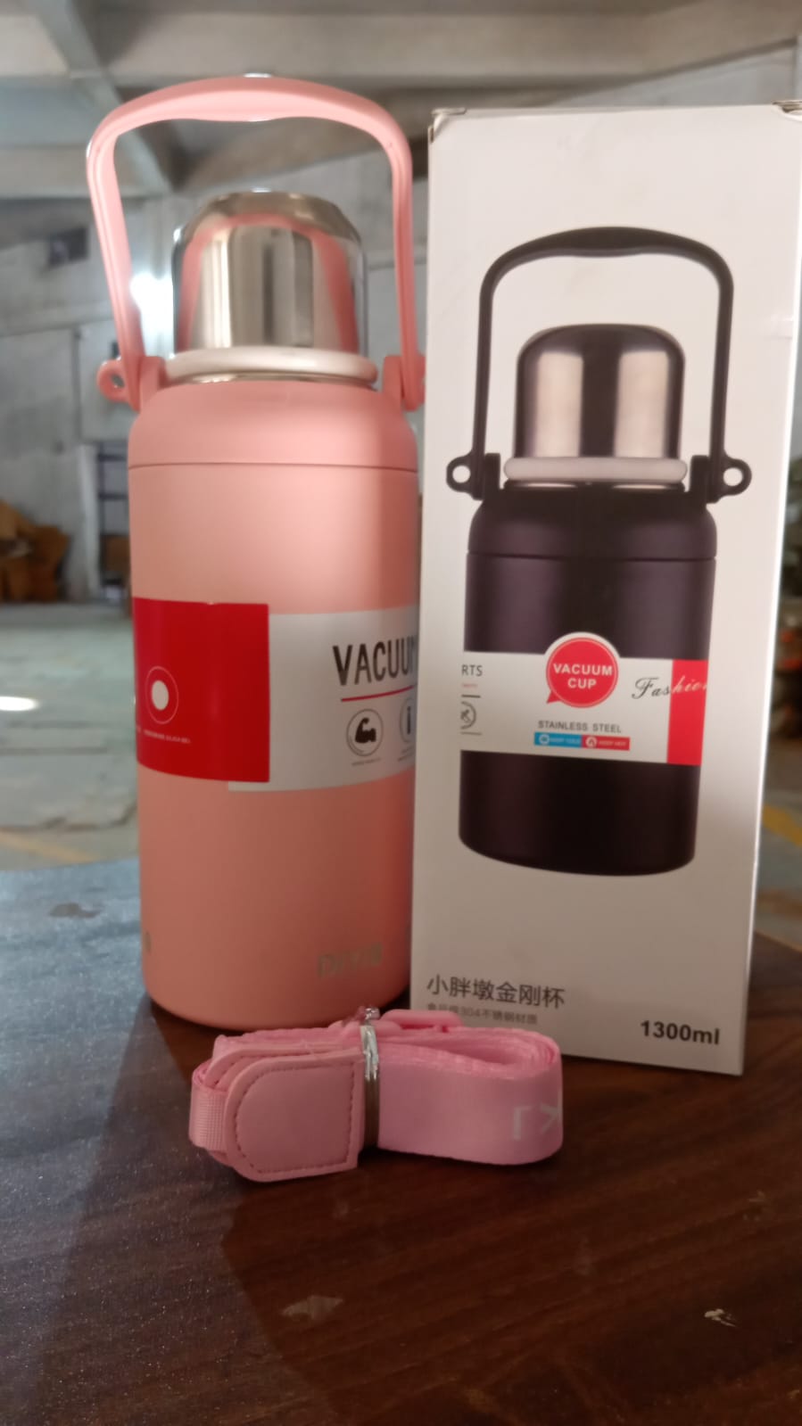 Stainless Steel Tumblers 316 Stainless Steel Vacuum Insulated Cup Bottle Portable Travel Kettle Water Bottle With Handle Outdoor Large Capacity Sports Kettle Cups Bottle (1300 Ml) - Happy Price - Image 6