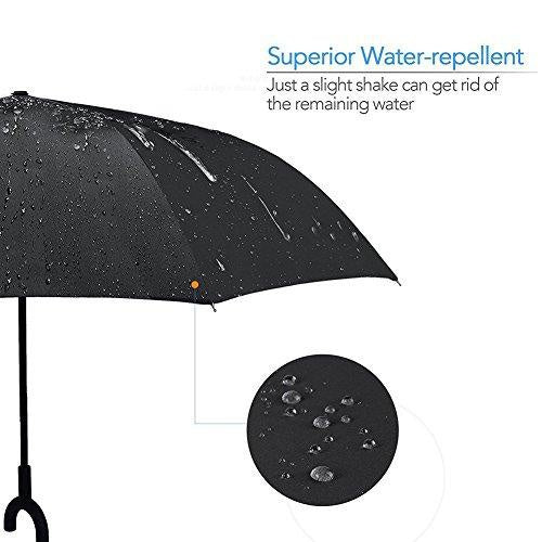 Printed Travel Windproof Umbrella (Reverse Umbrella) - Happy Price - Image 3