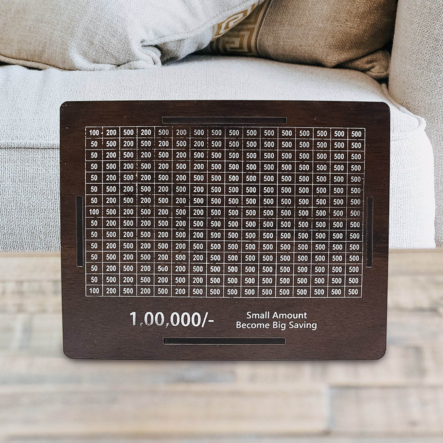 Wooden Money Piggy Bank Money Box (1 Pc With Marker Pen) - Happy Price - Image 3