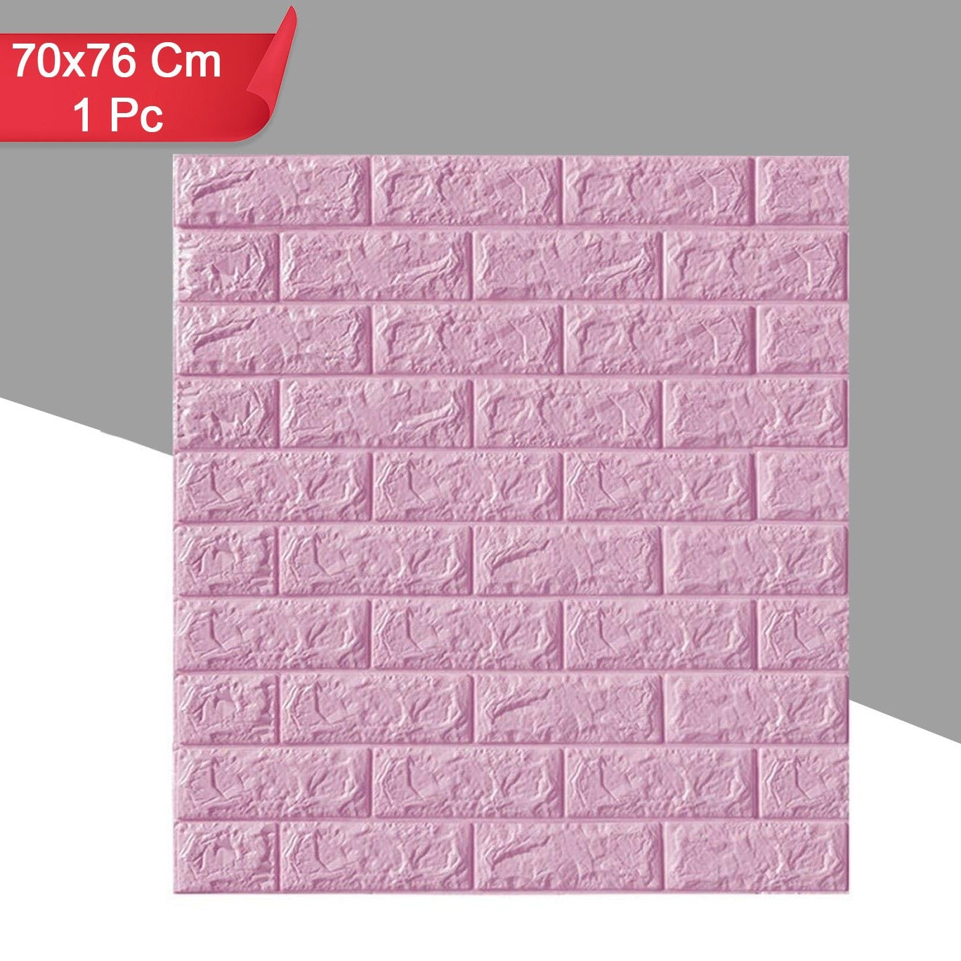 3D Foam Wall Sticker Panel - Waterproof & Self-Adhesive (70 x 76 Cm, 1 Pc) - Happy Price - Image 1