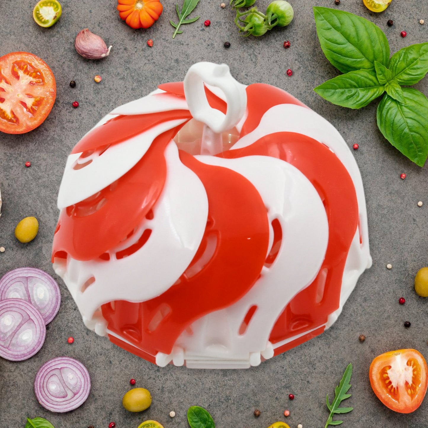 Folding Fruit Basket Foldable Basket Fruit Bucket Basket With Hanging Stand Fruit And Vegetables Basket Foldable Lotus Shape Basket Tray For Multi-use (1 Pc) - Happy Price - Image 5