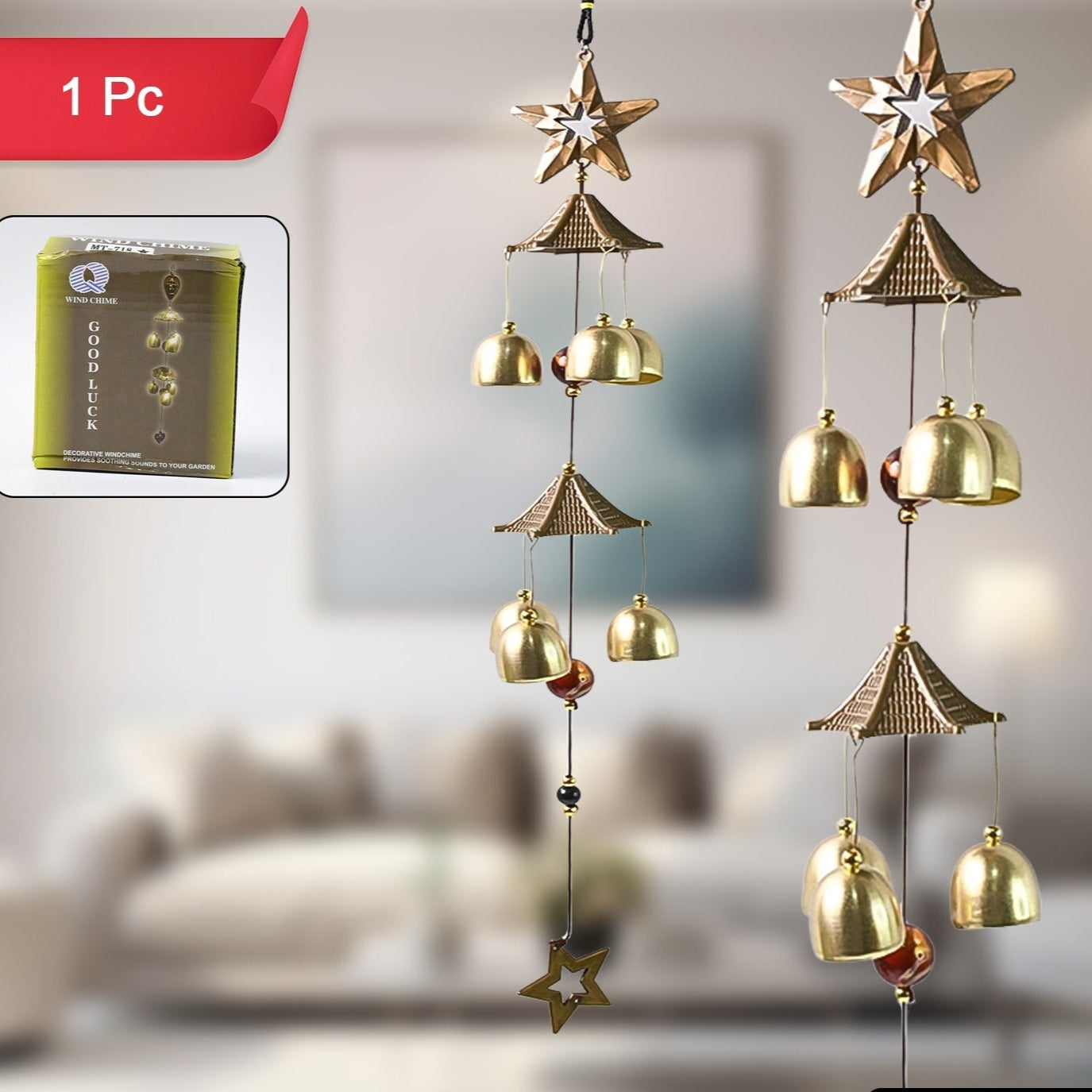 Home Decor Wind Chimes Outdoor Hanging (1 Pc) - Happy Price - Image 1