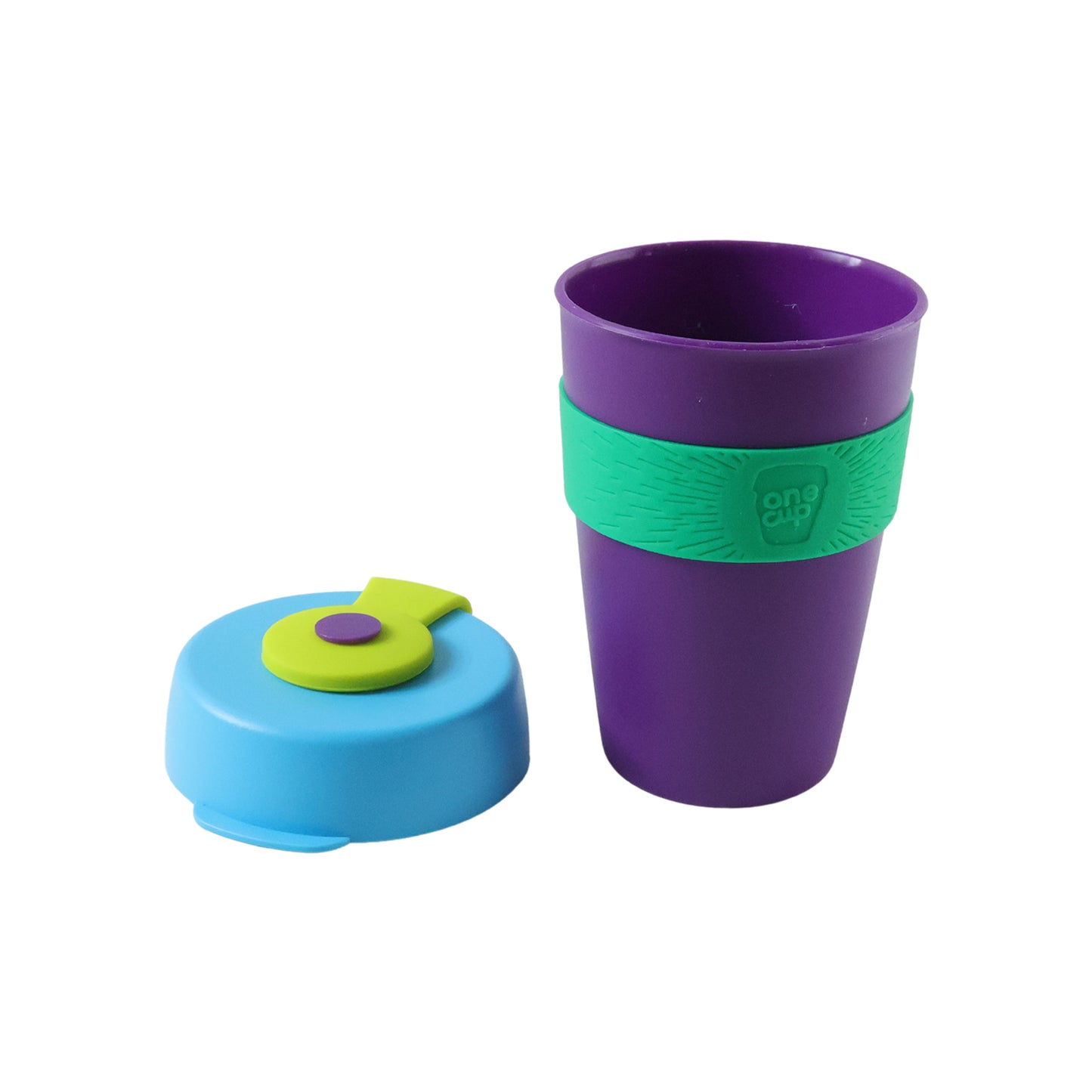 Colorful 400 ML Reusable Travel Mug with Spill-Proof Silicone Lid - 1 Pc - Great Price - Image 4