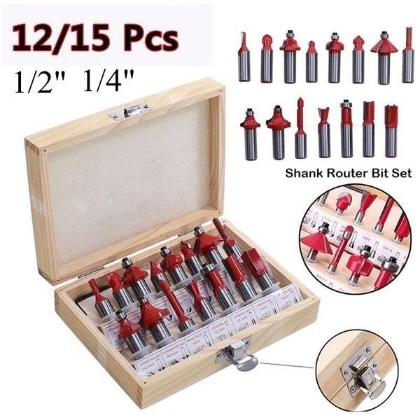 12-15pcs Milling Cutter Router Bit Set - Happy Price - Image 1