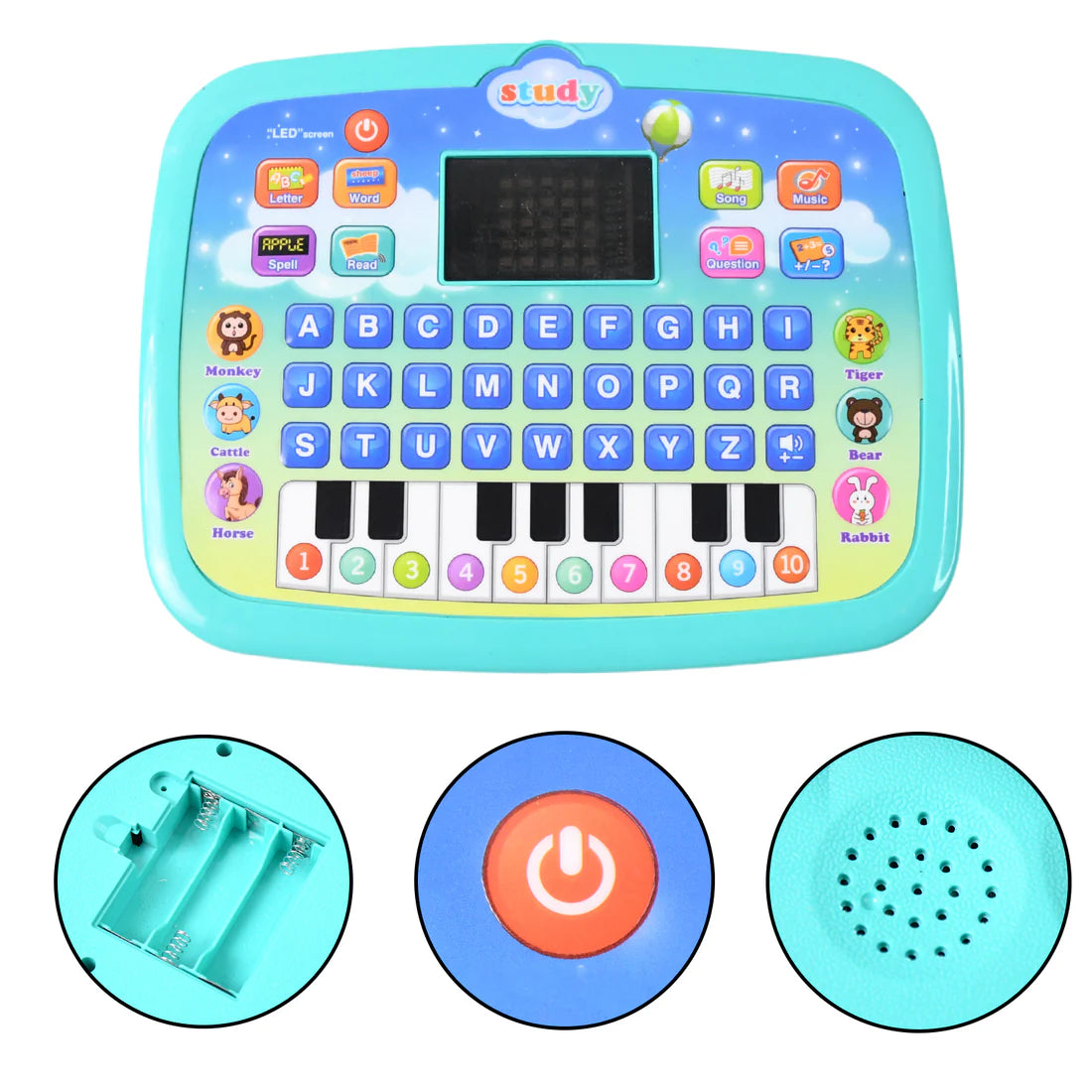 Learning Educational Computer Kids Piano Laptop With Led Screen Music - Happy Price - Image 6