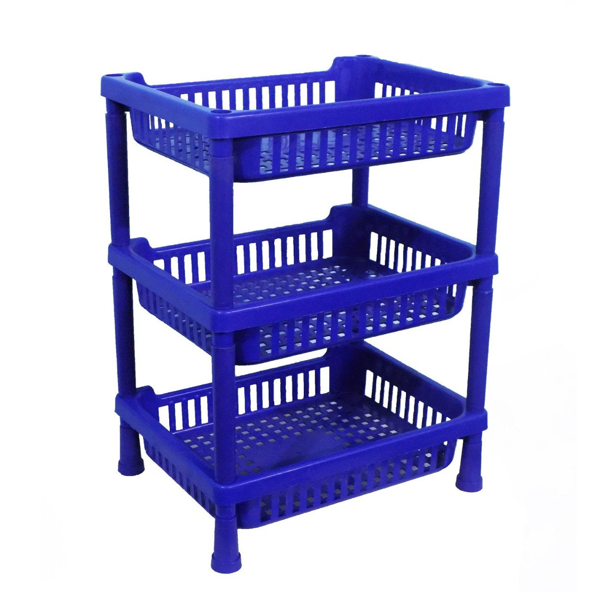 Multipurpose Plastic Storage Rack Oraganiser - 3 Pcs - Happy Price - Image 3