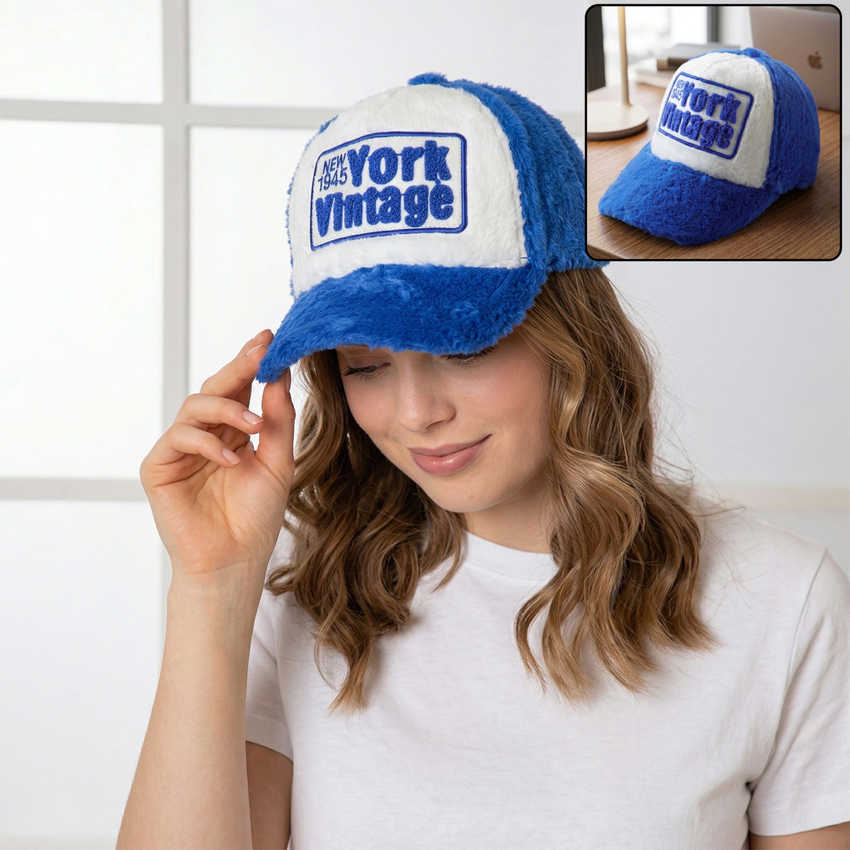 Vintage Style Plush Winter Cap for Men & Women (1 Pc) - Great Price - Image 2