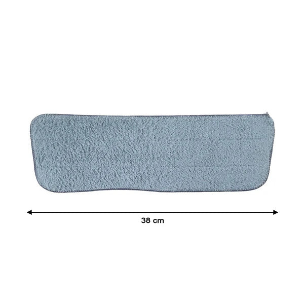 40x13 Cm Microfiber Flat Mop Pad Refill (1 Pc) - Washable & Reusable Floor Cleaning Cloth - Happy Price - Image 2