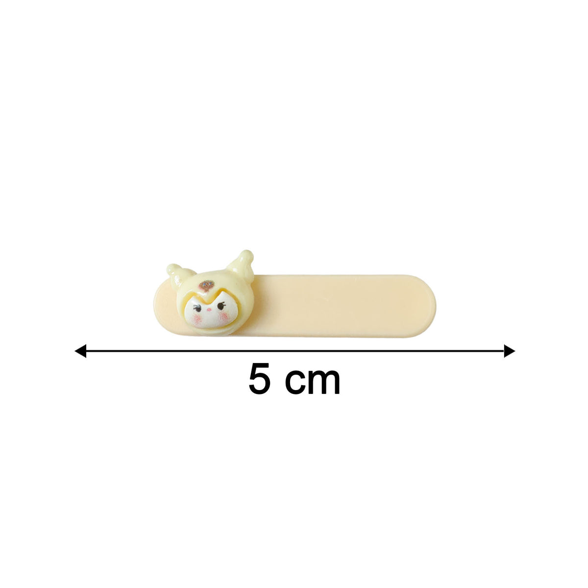 Cute Animal Face Hair Clips for Girls - Pack of 4 Decorative Snap Clips - Happy Price - Image 5