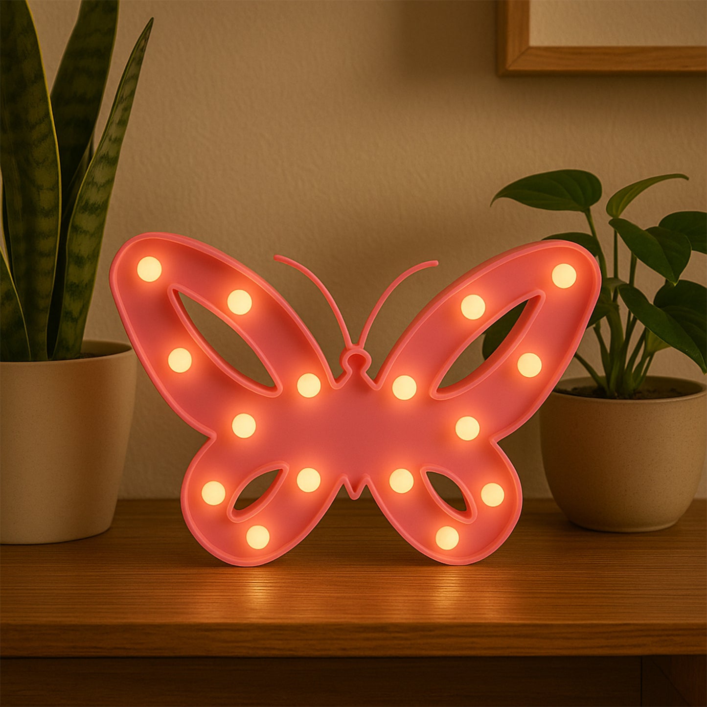Butterfly Shape LED Decorative Night Light (1 Pc) - Battery Operated for Kids Room & Home Decor - Happy Price - Image 5