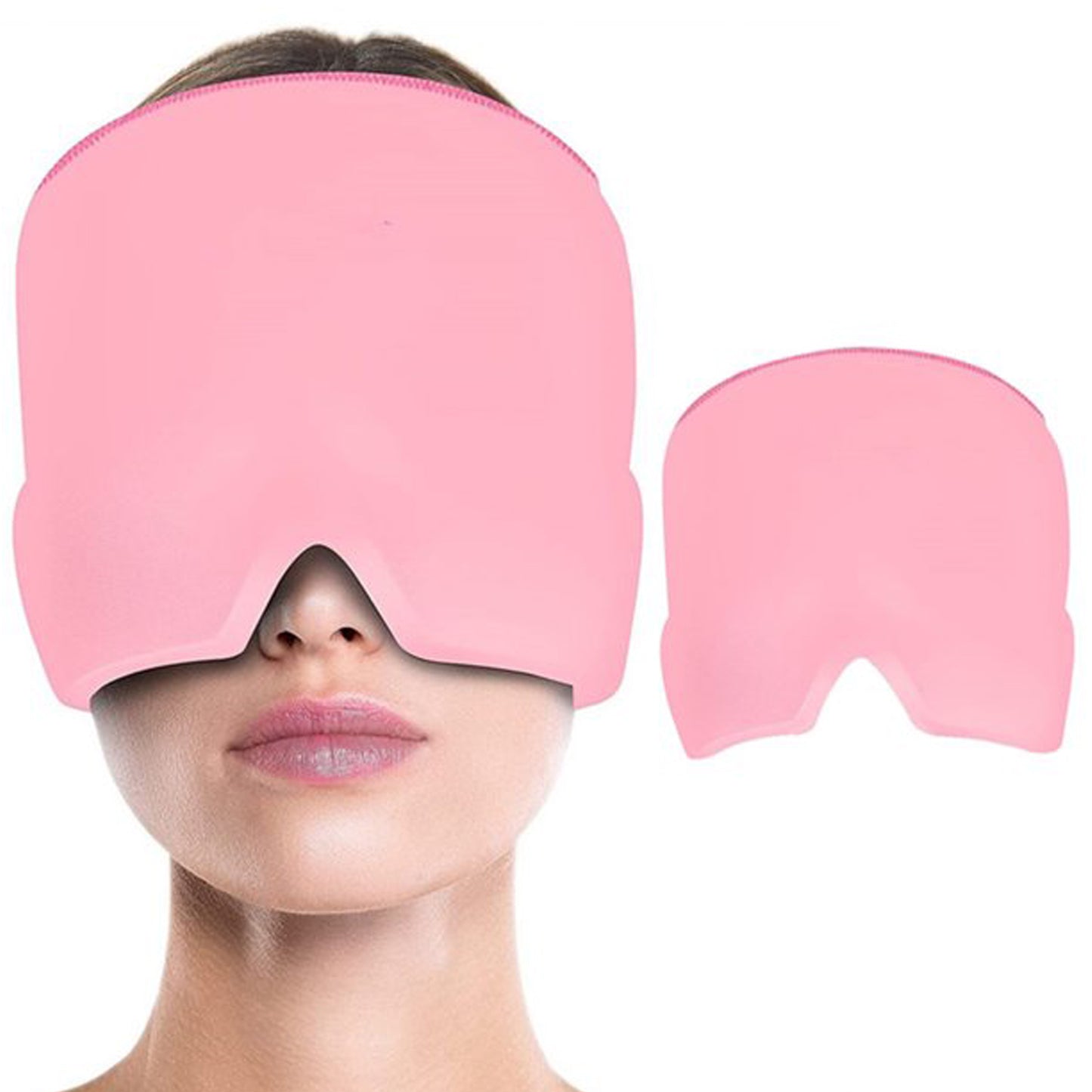 Headache Relief Hat Migraine Cap Wearable Migraine Mask Ice Head Wrap For Tension Headache Puffy Eyes Sinus Headache Stress Relief - Happy Price - Image 5