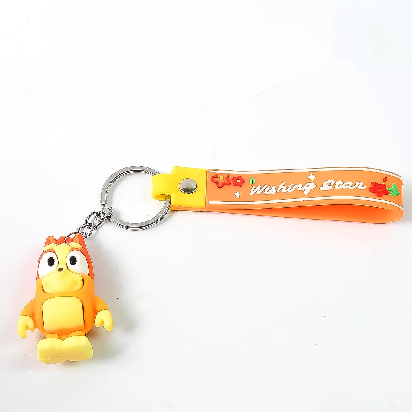 Cute Cartoon Silicone 3d Key Chain With Metal Hook Strap (Pack Of 1) - Happy Price - Image 5