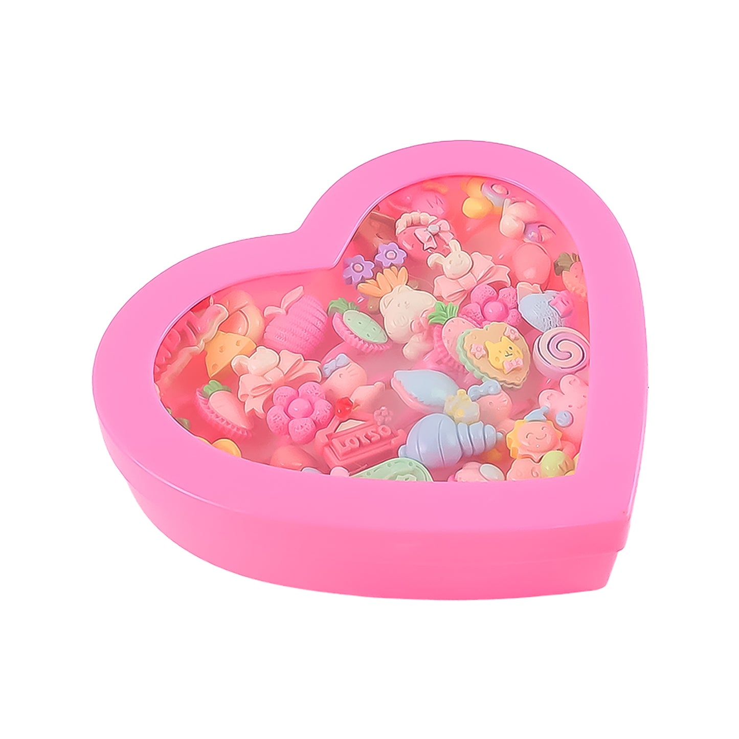 35-Piece Assorted Decorative Rings for Kids – Playful Designs in Heart-Shaped Storage Box - Happy Price - Image 5