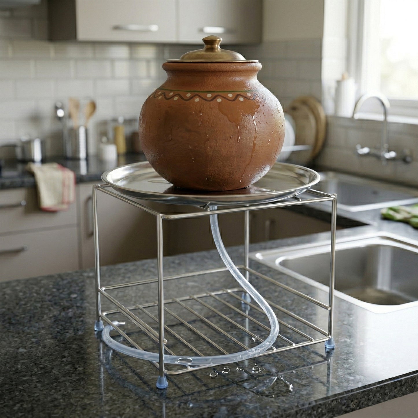 Heavy Duty Stainless Steel Kitchen Utensil Stand - 1 Pc Countertop Organizer - Great Price - Image 3