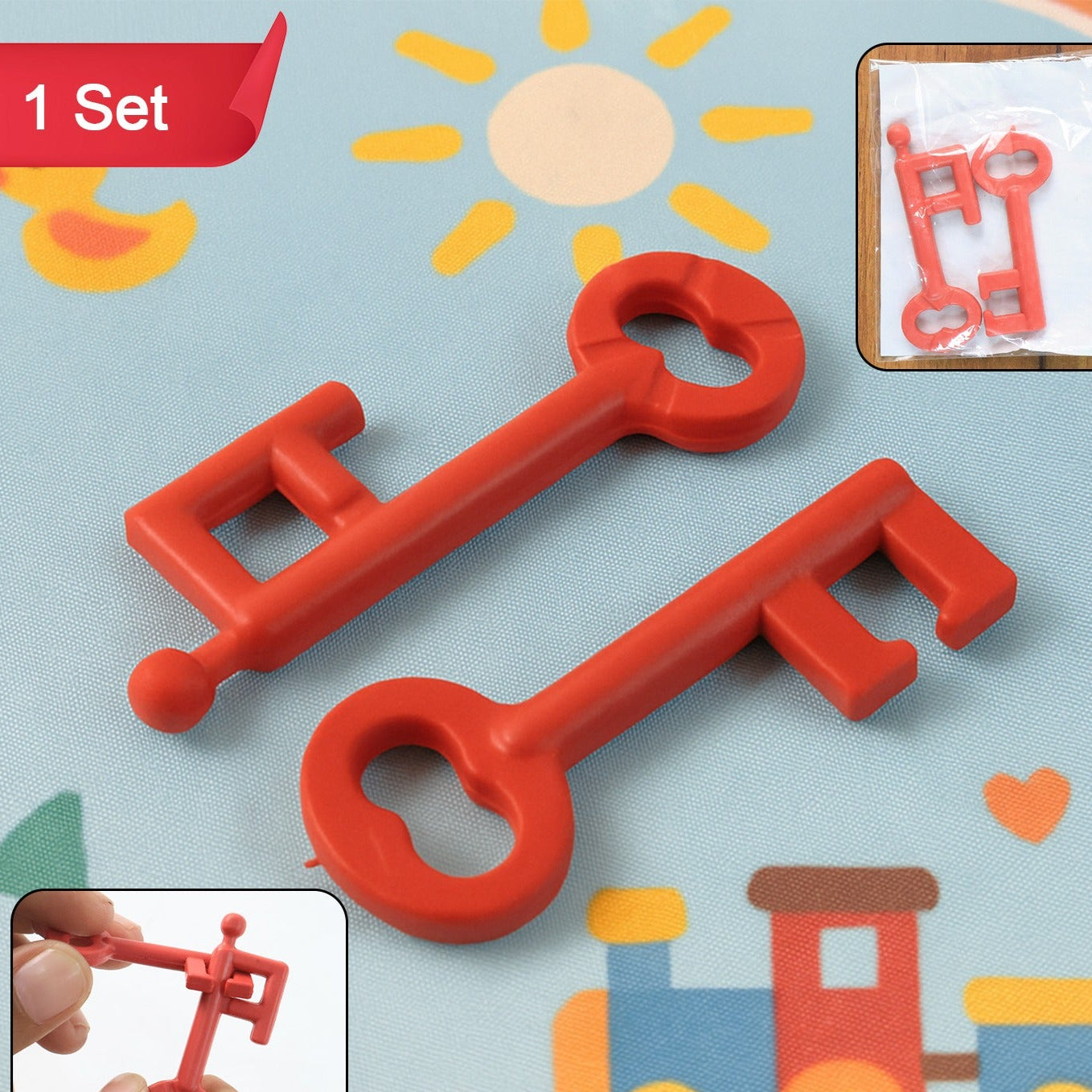 Magic Key Puzzle Set Fun Brain Teaser Toy - Happy Price - Image 1