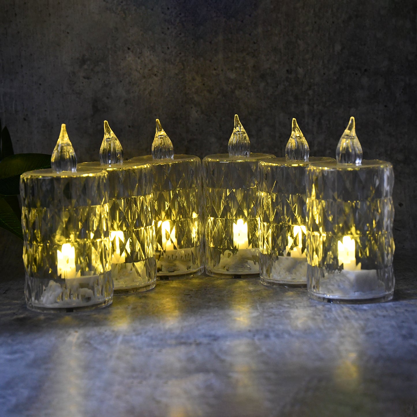 Decorative LED Crystal Flameless Candle Set - 6 Pieces - Happy Price - Image 6