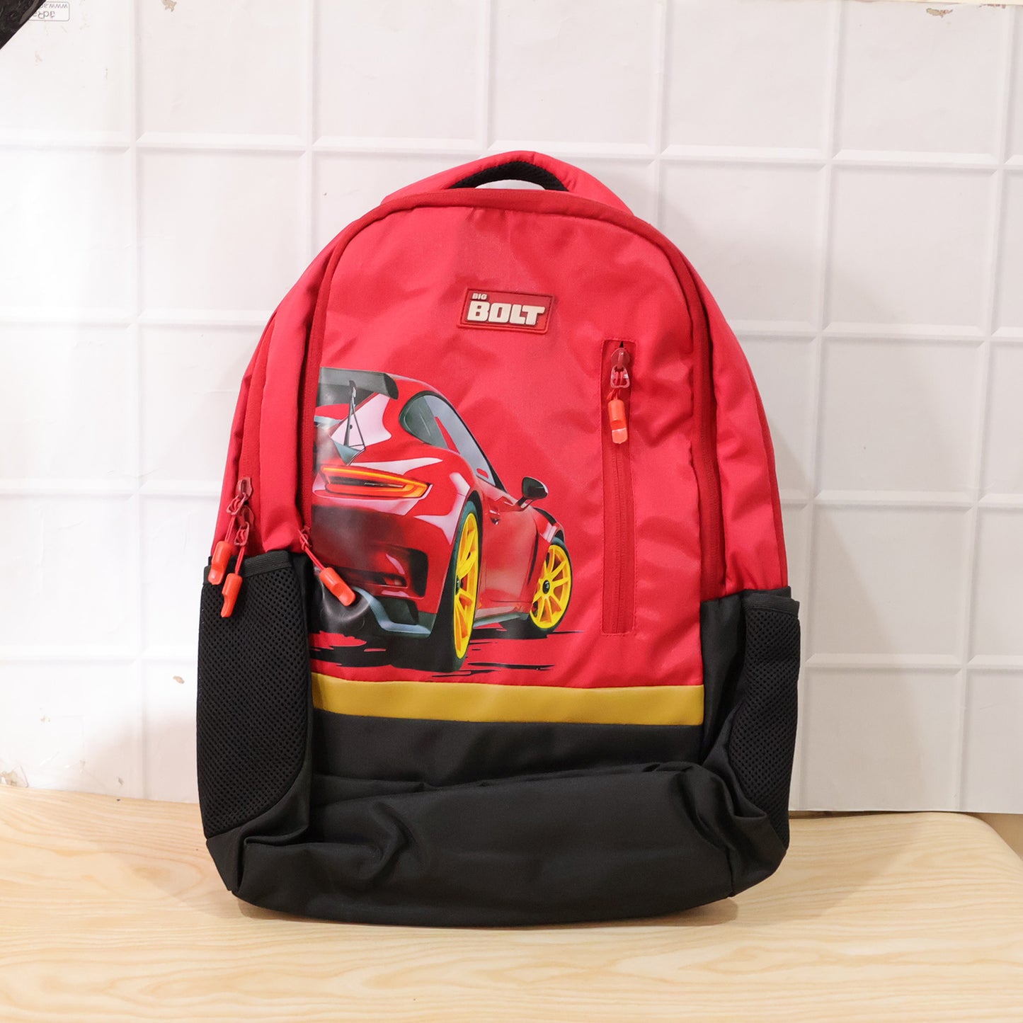 19-inch Kids School Backpack with Car Graphic - Durable & Spacious - Great Price - Image 7