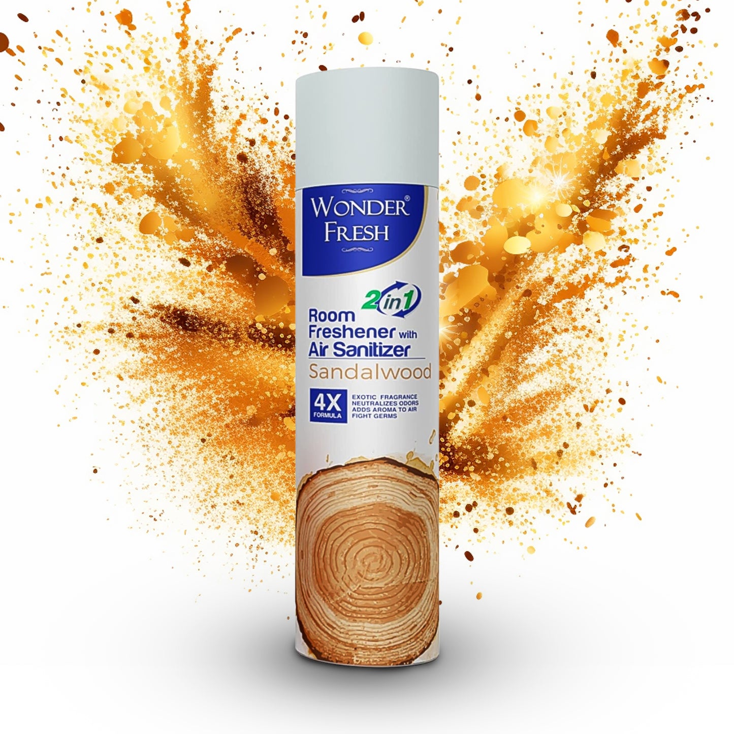 Fresh Air Freshener Spray Sandalwood Fragrance Long Lasting Fragrance For Home Office (Mix Fragrance 125 Gm) - Happy Price - Image 2