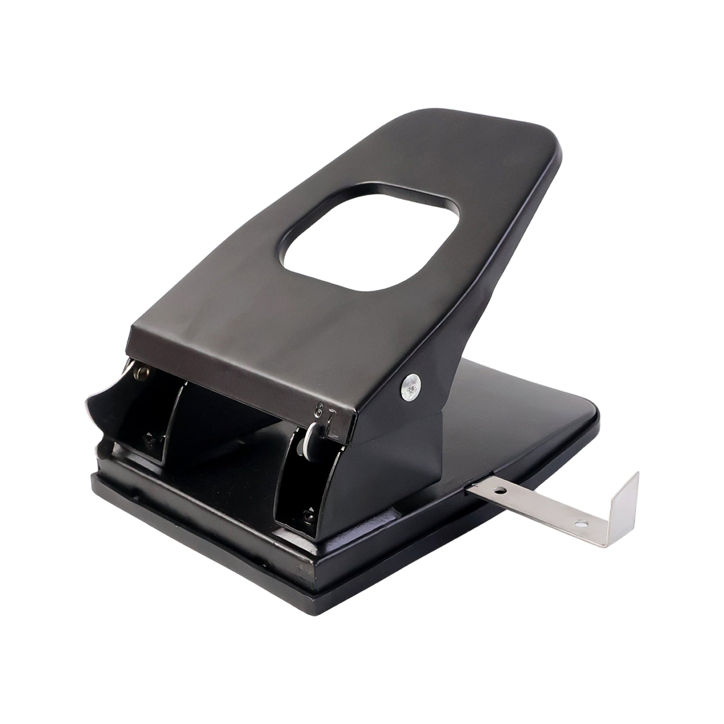 Durable Metal 2-Hole Paper Punch Machine (2 Pcs) - 30 Sheet Capacity - Happy Price - Image 4