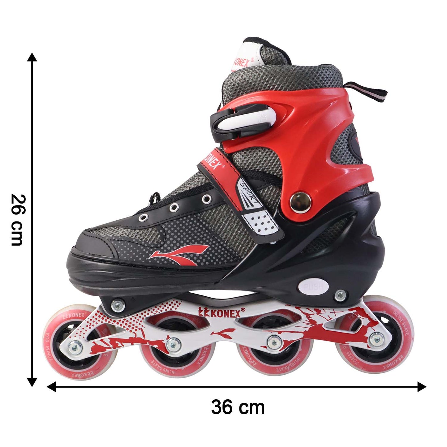 Adjustable Inline Skates for Kids & Adults - XL Size, Smooth PU Wheels, Aluminum Frame - Great Price - Image 5