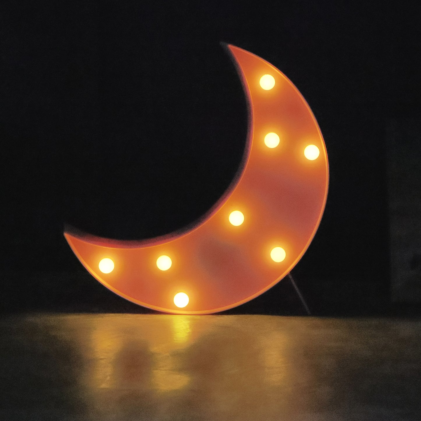 Moon Shaped LED Night Light - Battery Operated Decorative Lamp (1 Pc) - Happy Price - Image 4